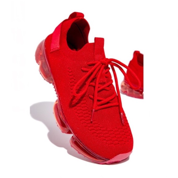 🚨!! NEW !!🚨 Slip On Flyknit Sneakers in Red - Picture 5 of 5